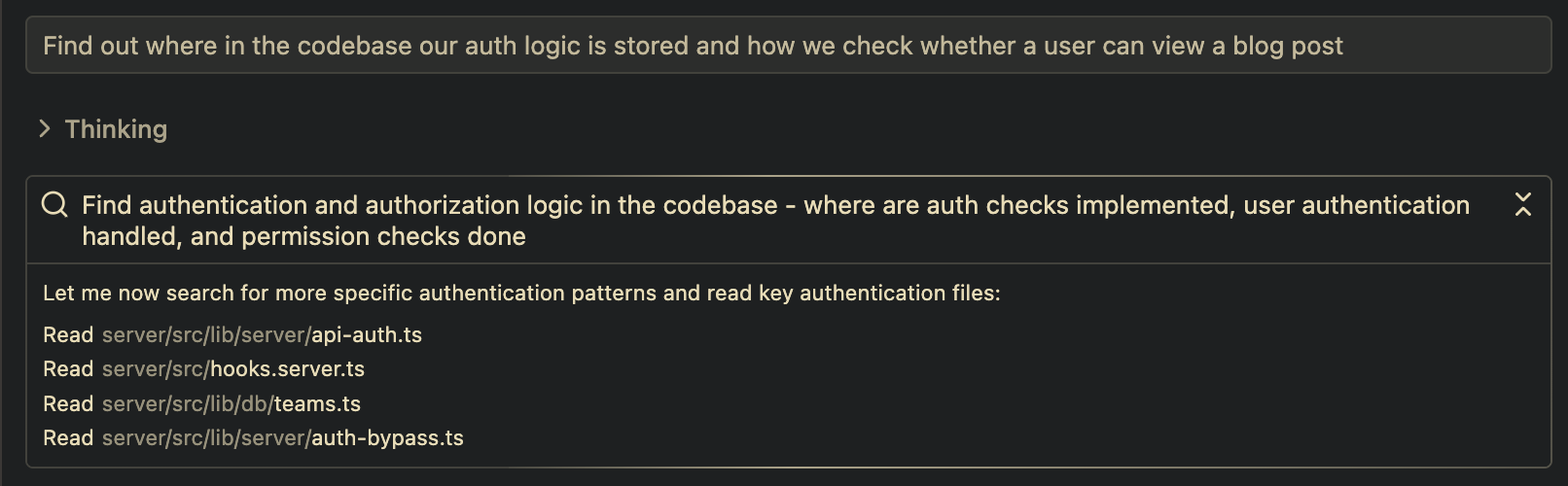 Agent spawning a search agent subagents